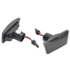 Mijnautoonderdelen Set LED Zijknipperlichten passend voor Opel diverse modellen - Rookgrijs - incl. Dynamic Running Light DL OPL07LS