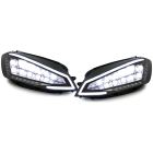 Mijnautoonderdelen Set Koplampen Full-LED incl. DRL passend voor Volkswagen Golf VII 2012-2017 - Zwart - incl. Stelmotor DL VWK01LMJ