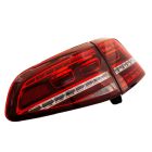 Mijnautoonderdelen Set GTi-Look LED Achterlichten passend voor Volkswagen Golf VII 2012-2017 excl. Variant - Rood/Rookgrijs - incl. Dynamic Running Light DL VWR22LRCD
