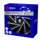 Sparco 16 inch SP 1680SVBK