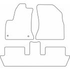 Mijnautoonderdelen Pasklare stoffen matten TM CI526V