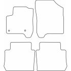 Mijnautoonderdelen Pasklare stoffen matten TM CI537V