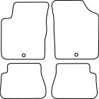 Mijnautoonderdelen Pasklare stoffen matten TM KI522V