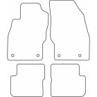 Mijnautoonderdelen Automatten Velours passend voor Opel Corsa D 2006-2014 TM OP528V