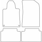Mijnautoonderdelen Automatten Velours passend voor Peugeot 508 2011- TM PE529V