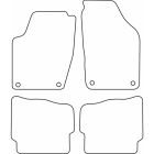 Mijnautoonderdelen Automatten passend voor Volkswagen Polo 9N 2001-2005 TM VW517