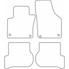 Mijnautoonderdelen Automatten passend voor Volkswagen Golf Plus 2003-2007 TM VW529