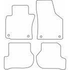 Mijnautoonderdelen Automatten Velours passend voor Volkswagen Golf V 2007-2008 TM VW538V