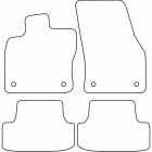 Mijnautoonderdelen Pasklare stoffen matten TM VW568V