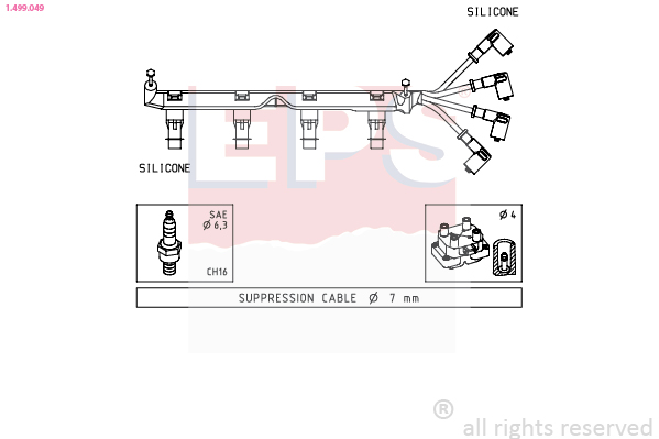 Bougiekabelset EPS 1.499.049