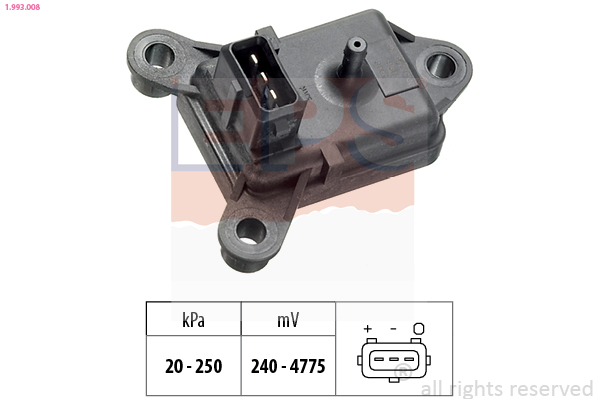 MAP sensor EPS 1.993.008