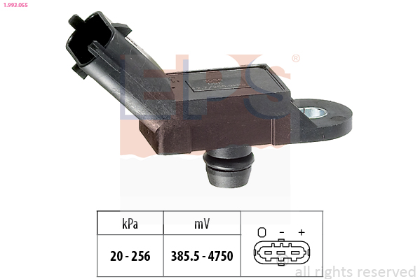 Uitlaatgasdruk sensor EPS 1.993.055