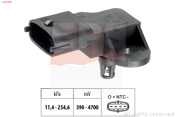 Uitlaatgasdruk sensor EPS 1.993.092