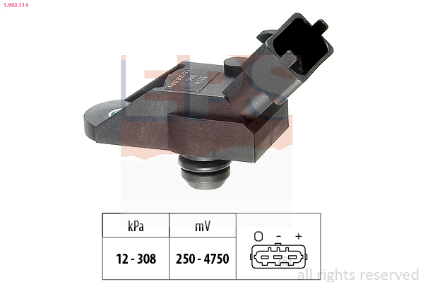 MAP sensor EPS 1.993.114