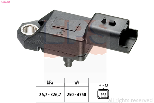 Uitlaatgasdruk sensor EPS 1.993.136