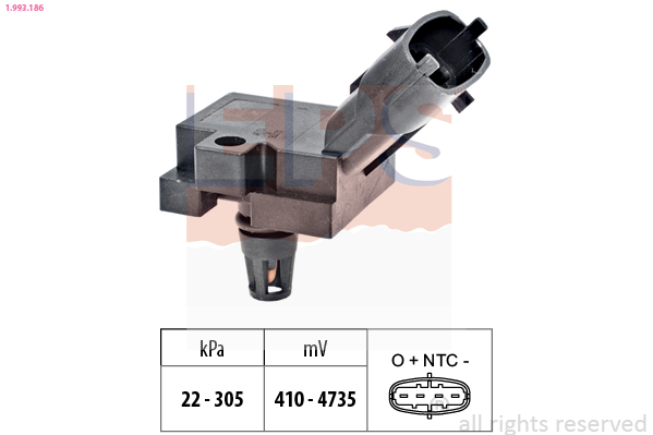 Uitlaatgasdruk sensor EPS 1.993.186