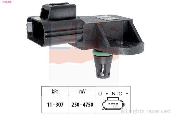 Uitlaatgasdruk sensor EPS 1.993.205