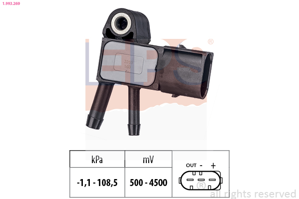 Uitlaatgasdruk sensor EPS 1.993.269