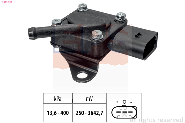 Uitlaatgasdruk sensor EPS 1.993.319