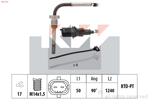 Sensor uitlaatgastemperatuur KW 422 214