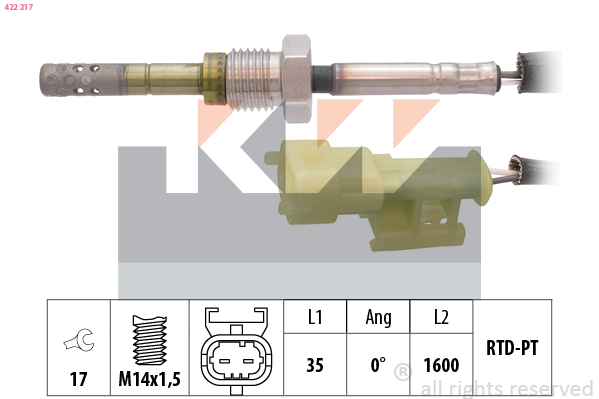 Sensor uitlaatgastemperatuur KW 422 217