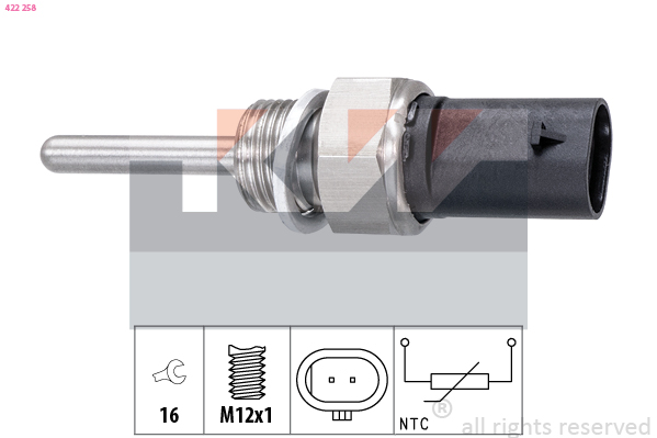 Sensor uitlaatgastemperatuur KW 422 258