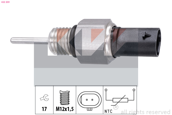 Sensor uitlaatgastemperatuur KW 422 259