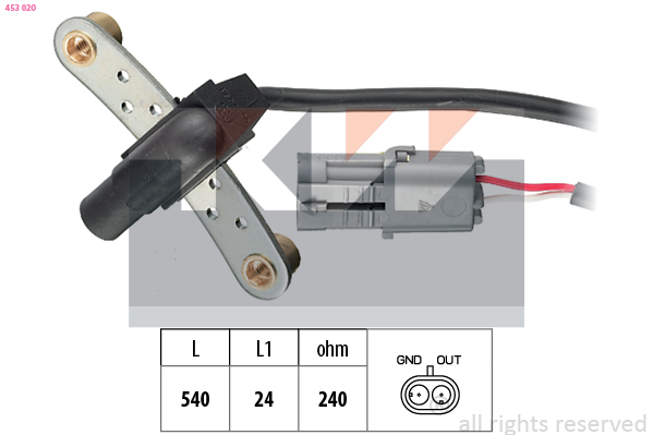 Krukas positiesensor KW 453 020