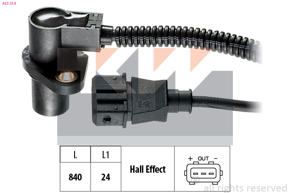 Krukas positiesensor KW 453 314