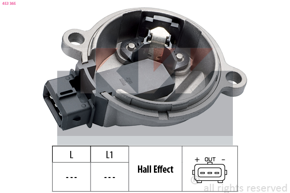 Nokkenas positiesensor KW 453 365