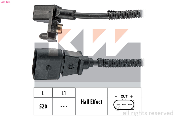 Krukas positiesensor KW 453 443