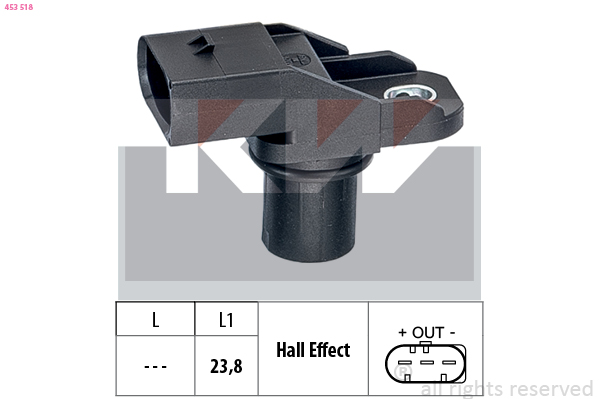 Nokkenas positiesensor KW 453 518