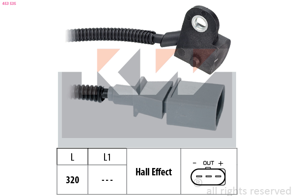 Nokkenas positiesensor KW 453 535