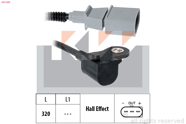 Nokkenas positiesensor KW 453 605