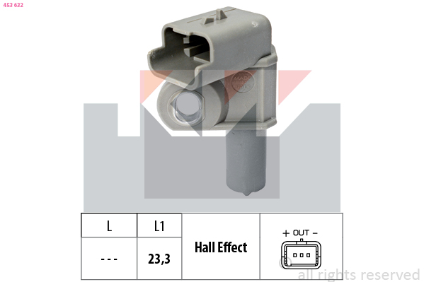 Nokkenas positiesensor KW 453 632