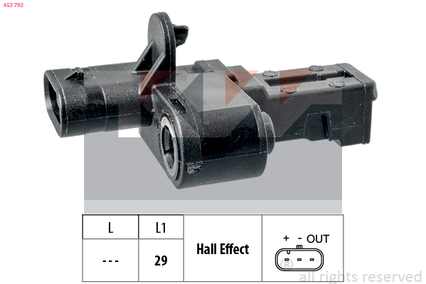 Krukas positiesensor KW 453 792