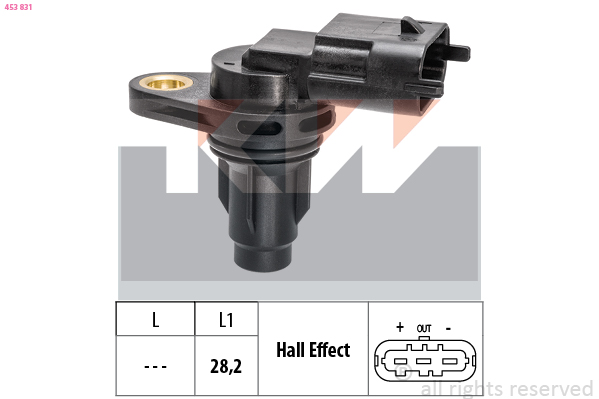 Nokkenas positiesensor KW 453 831