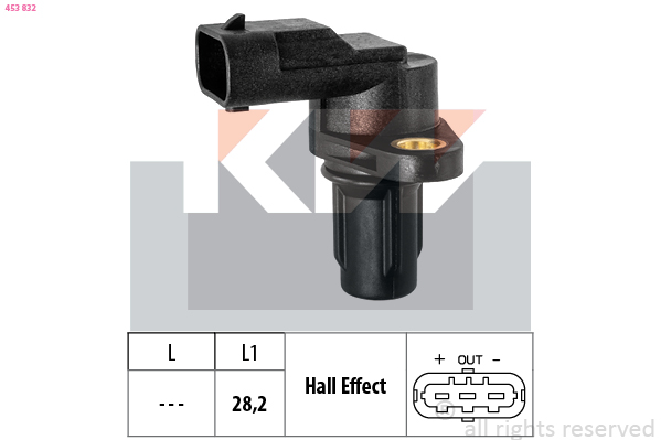 Nokkenas positiesensor KW 453 832