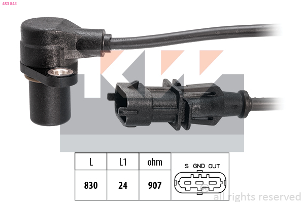 Krukas positiesensor KW 453 843