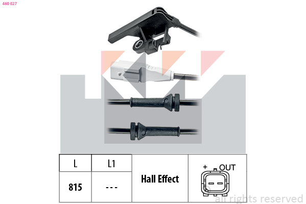 ABS sensor KW 460 027