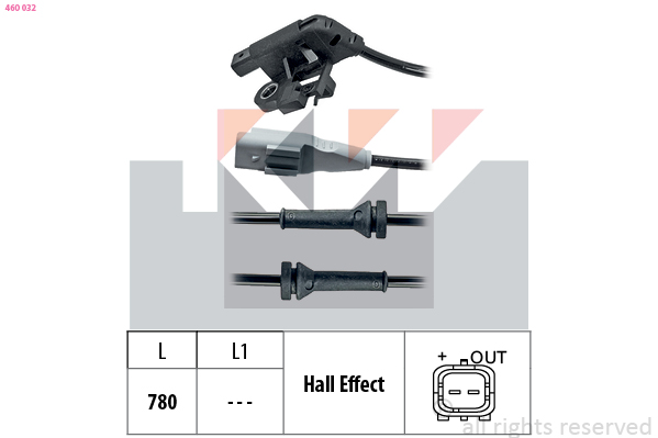 ABS sensor KW 460 032