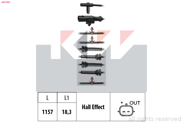 ABS sensor KW 460 065