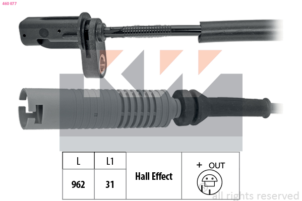 ABS sensor KW 460 077