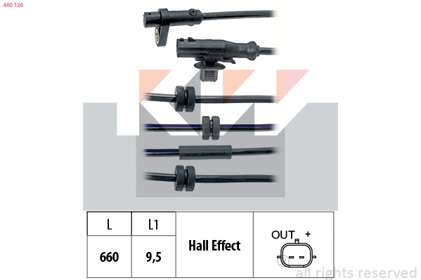 ABS sensor KW 460 126