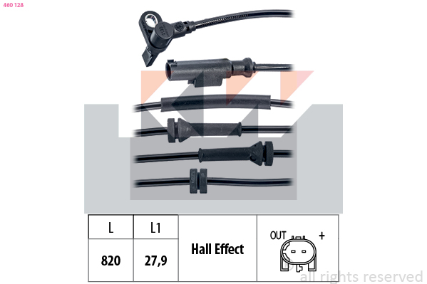 ABS sensor KW 460 128