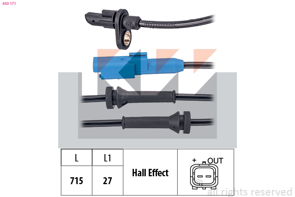 ABS sensor KW 460 171