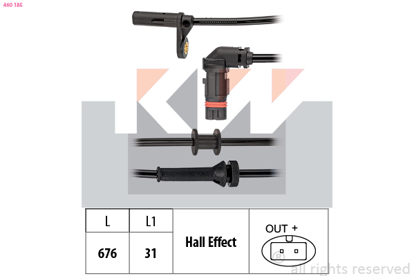 ABS sensor KW 460 185