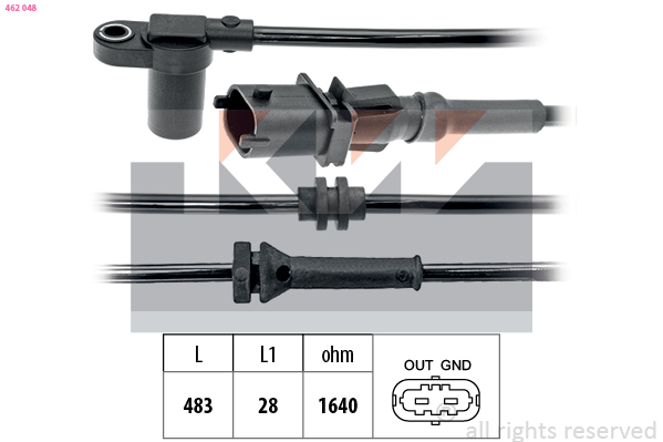 ABS sensor KW 462 048