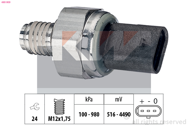 Oliedruksensor KW 480 009