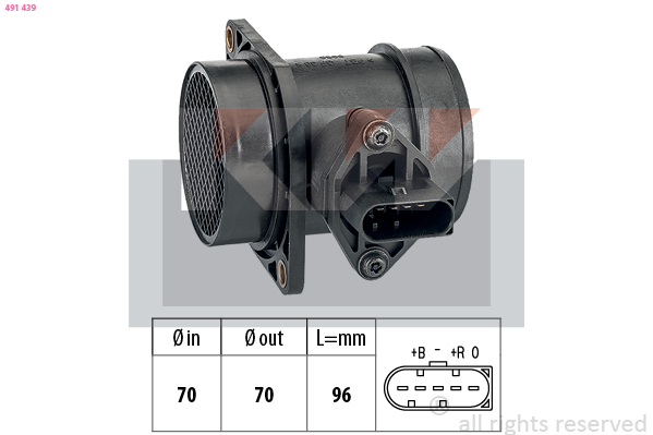 Luchtmassameter KW 491 439